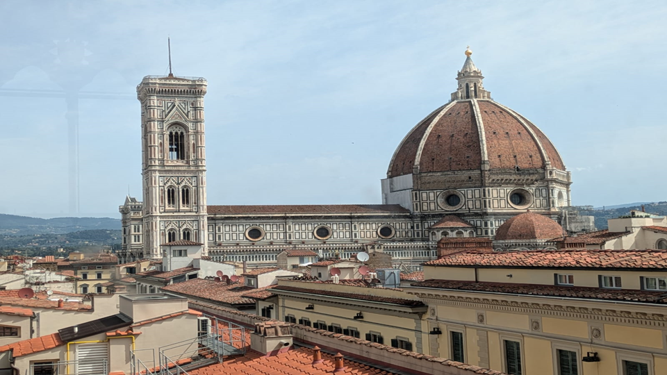 Vista de la  Catedral de Santa María del Fiore. (Florencia).