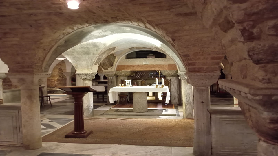 Cripta de la Básilica de San Marcos. (Venecia).